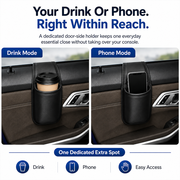 Your Console Holders Are Full. Your Coffee Is Between Your Knees.