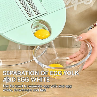 3-in-1 Salad Spinner & Slicer Set: One-Bowl Prep